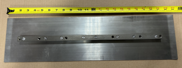 Finish Blade  6" x 23" x .094  Trowel 10' Rider - Image 3