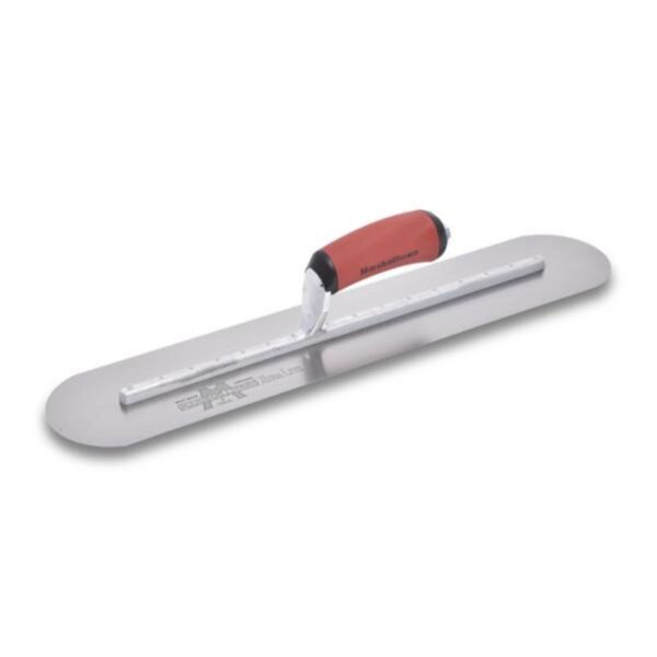 20" x 4" Fully Rounded High Carbon Steel Trowel